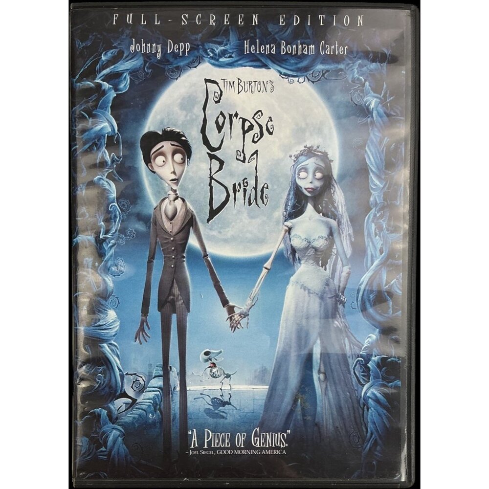 Tim Burton’s Corpse Bride (DVD, 2005) Full Screen Edition Good